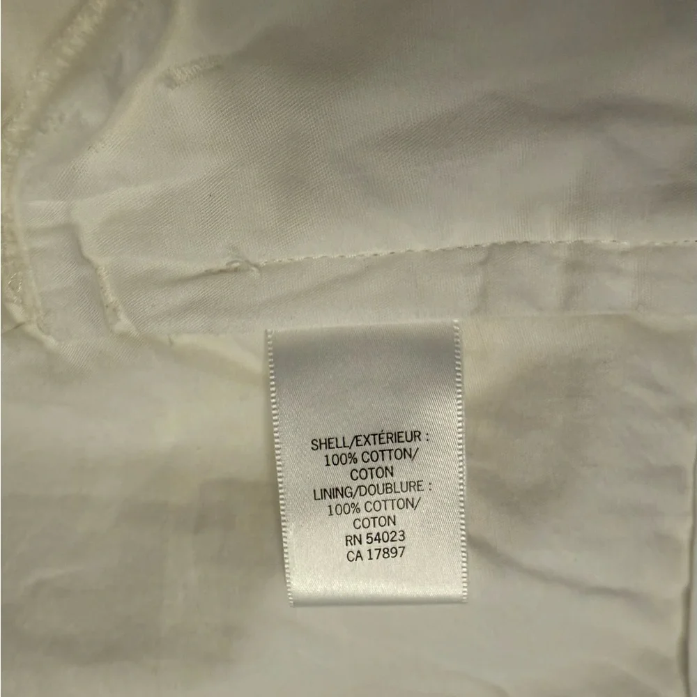 Banana Republic Factory Mid Rise Shorts White Eyelet Coastal Cowgirl EUC - Picture 8 of 10